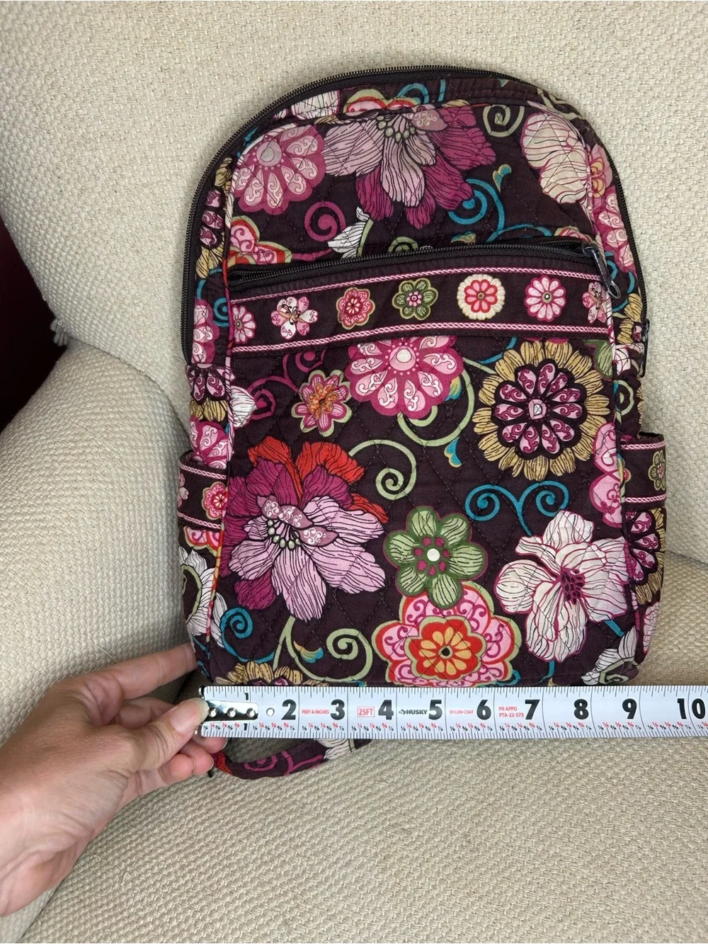 Vera Bradley mod floral pink Quilted Floral Mini Backpack